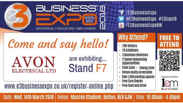 Avon Electrical - Join Us - E3 Expo Twitter and Facebook