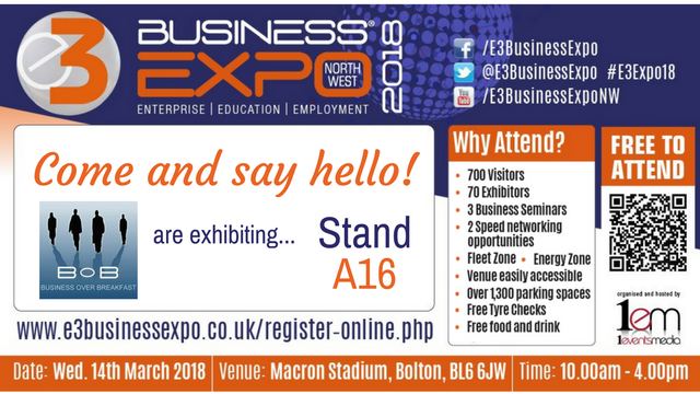 Business over Breakfast - Join Us - E3 Expo Twitter and Facebook