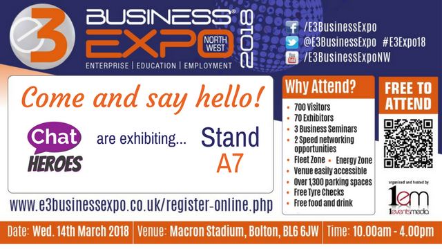 Chat Heroes - Join Us - E3 Expo Twitter and Facebook