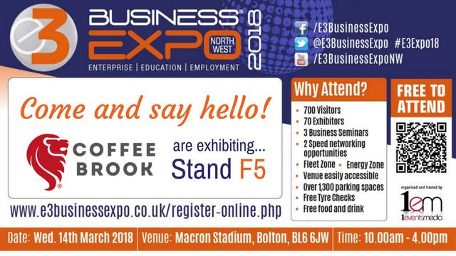 Coffee Brook - Join Us - E3 Expo Twitter and Facebook