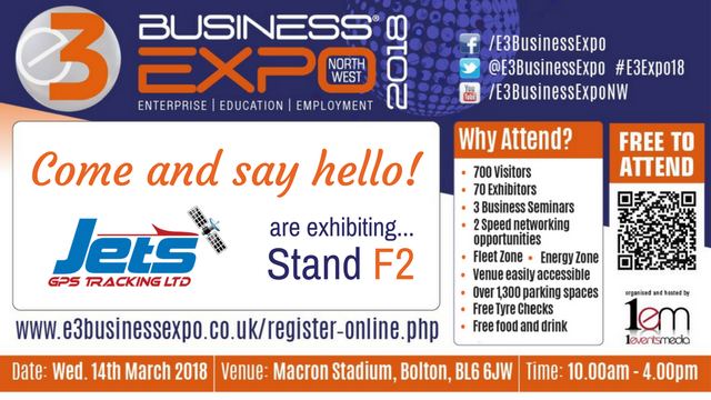 JETS JPS - Join Us - E3 Expo Twitter and Facebook