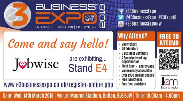 Jobwise - Join Us - E3 Expo Twitter and Facebook