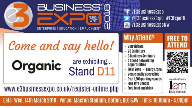 Organic - Join Us - E3 Expo Twitter and Facebook